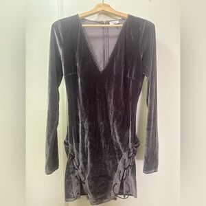 Tobi Taupe Zippered Dress